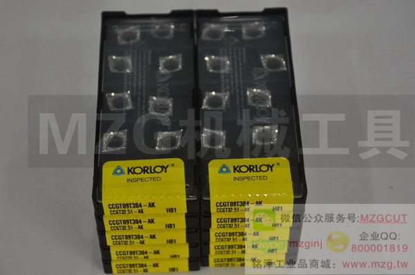 韩国原装KORLOY铝用刀片CCGT09T304-AK H01 图片价格